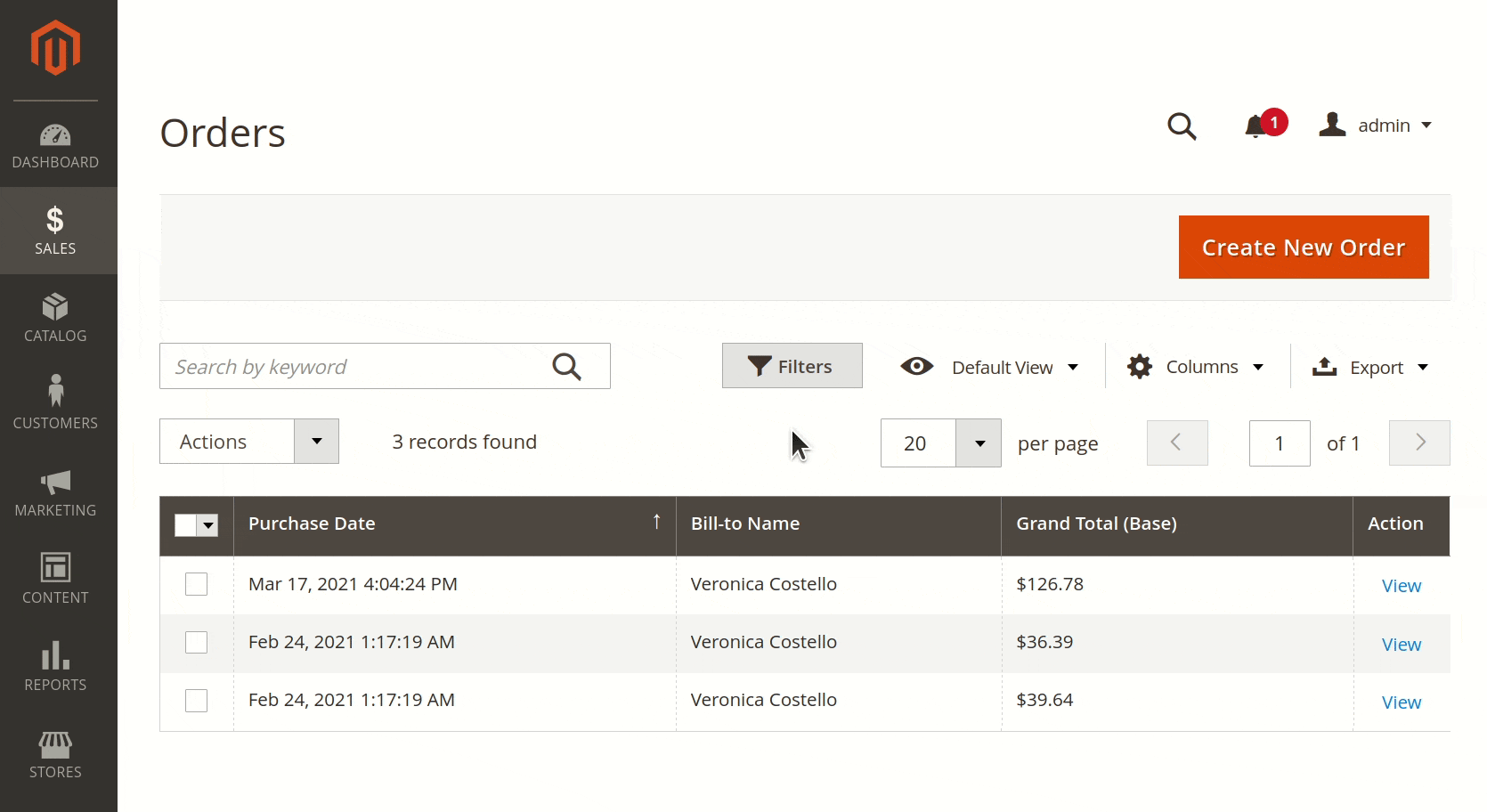 Shipping information