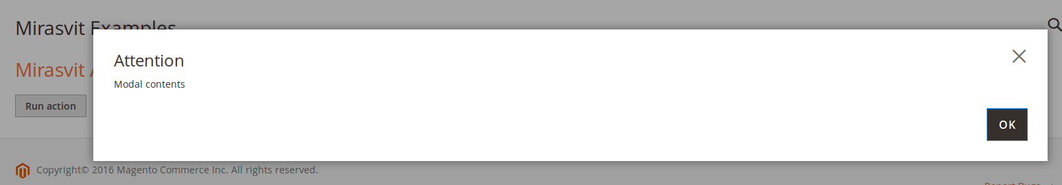 Attention pop up message