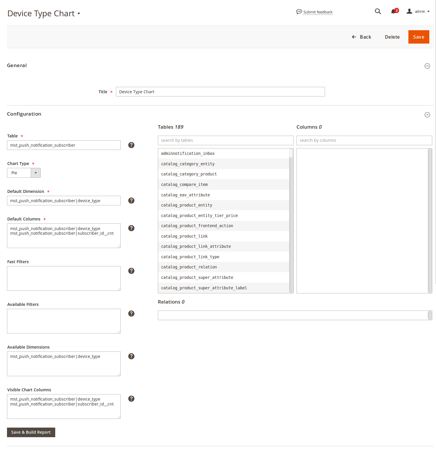 Report Builder Workspace