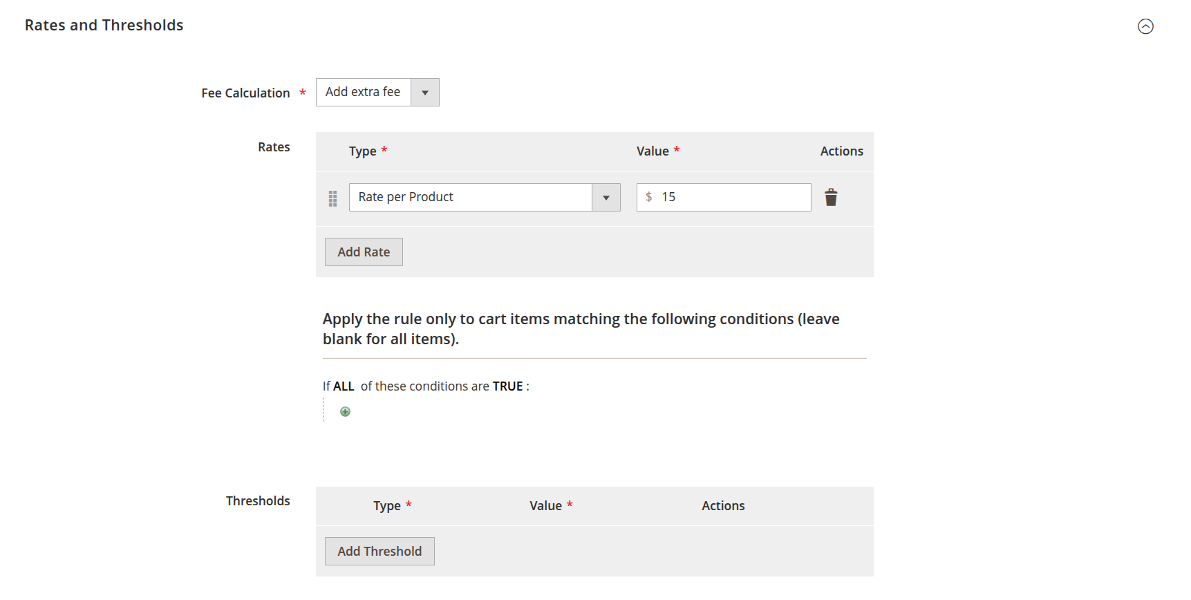 Rates and Thresholds