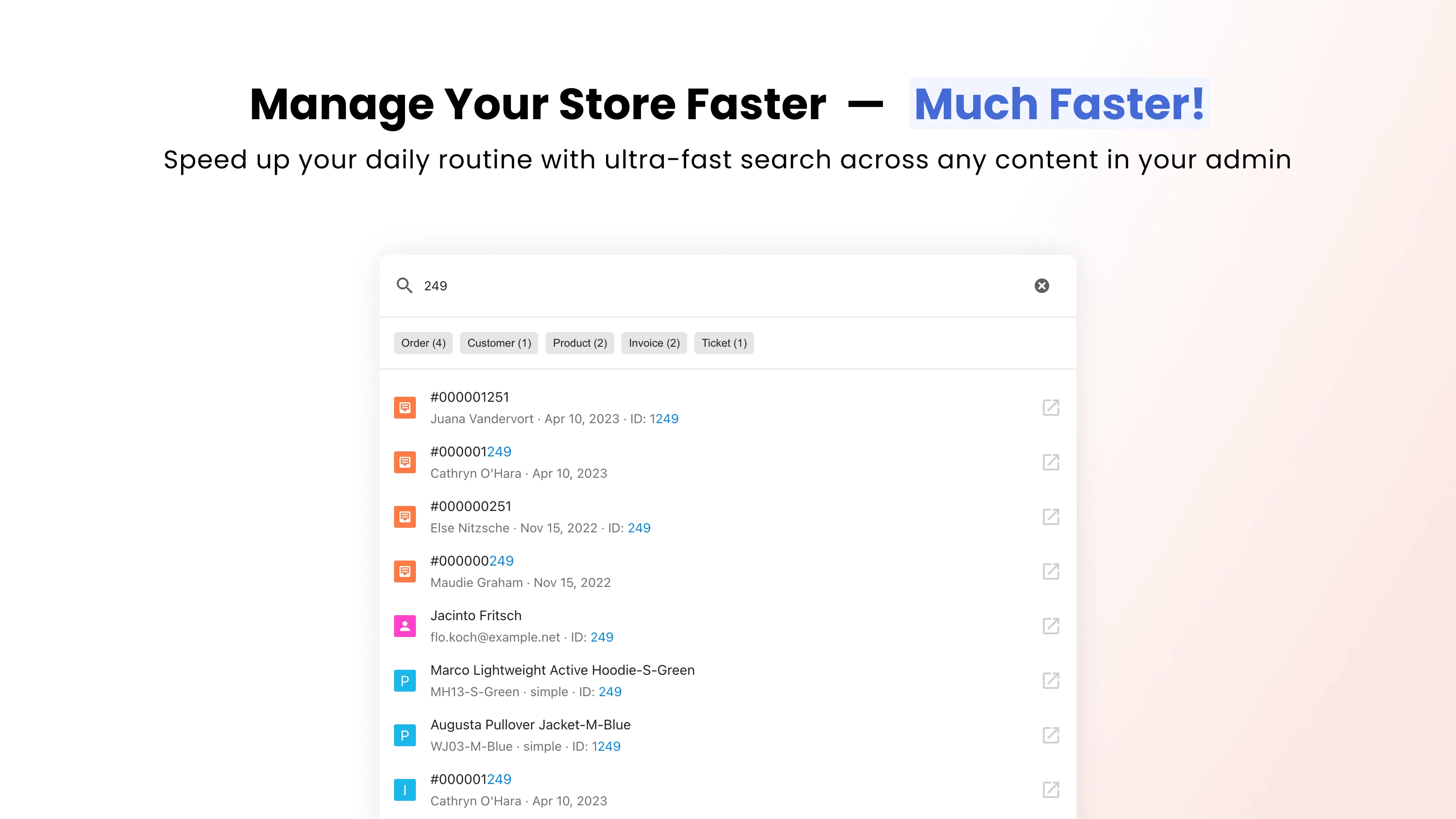 Must have extension for fast store management