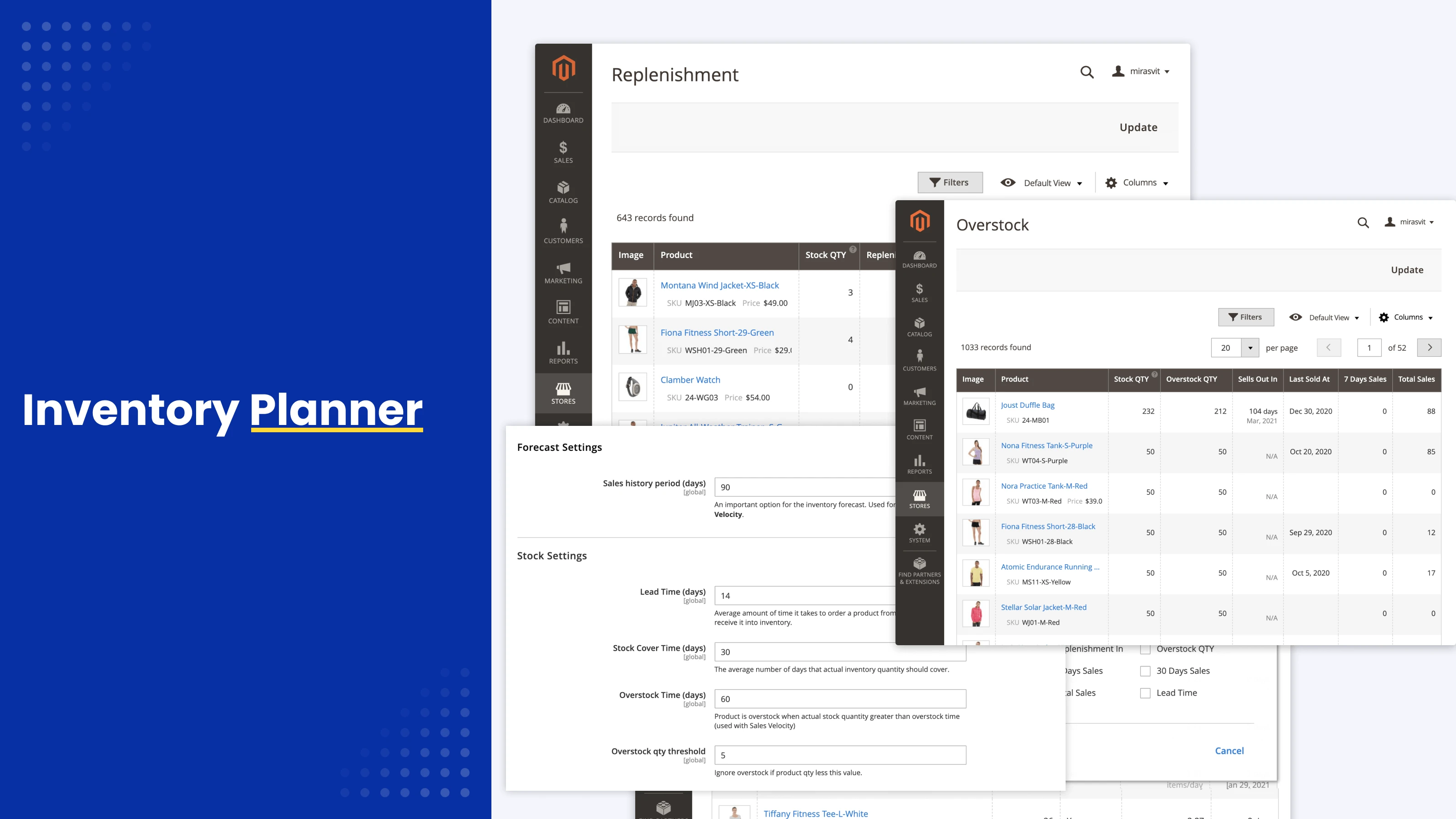Magento 2 Inventory Planner