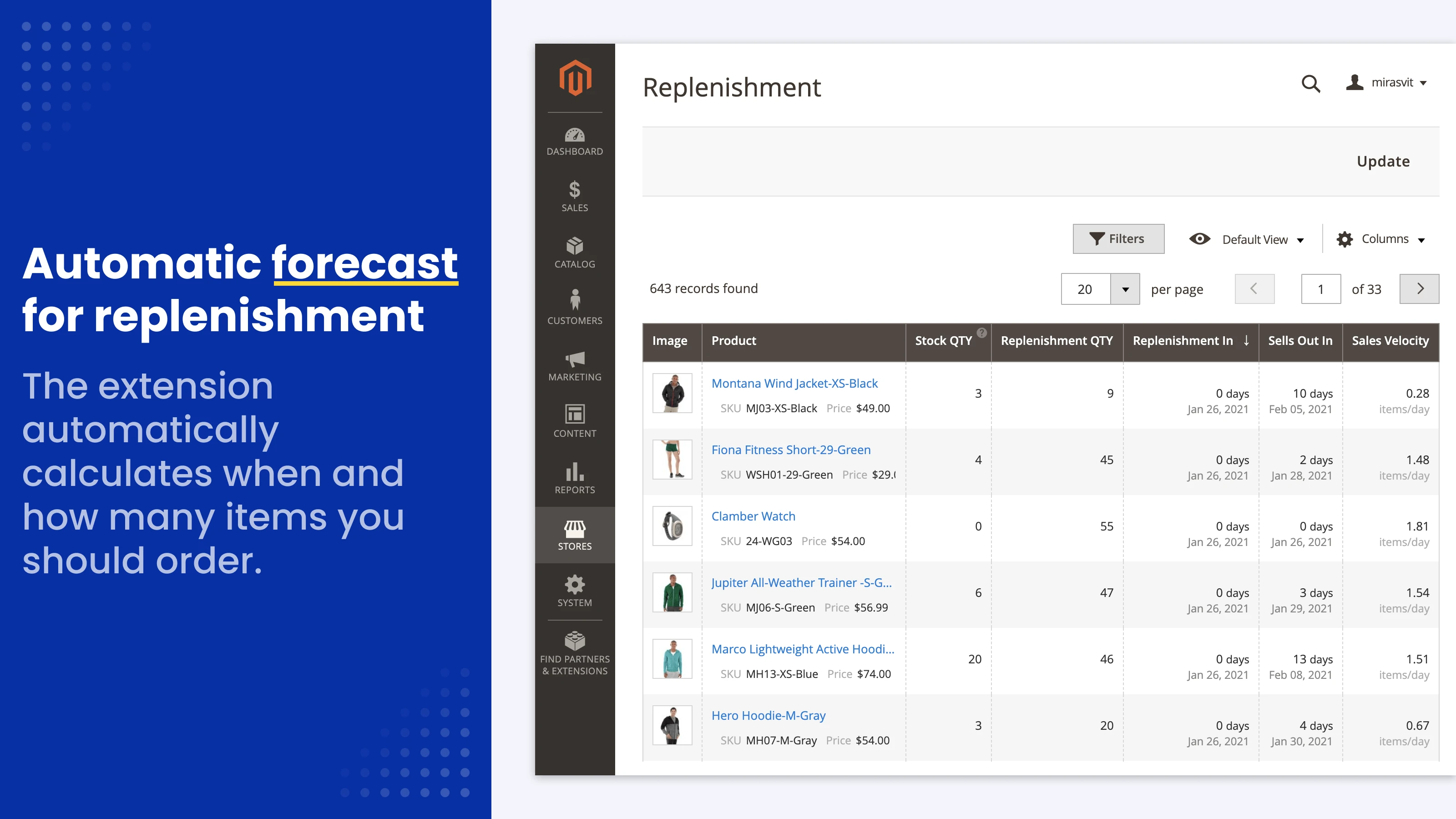 Magento 2 Inventory Replenishment