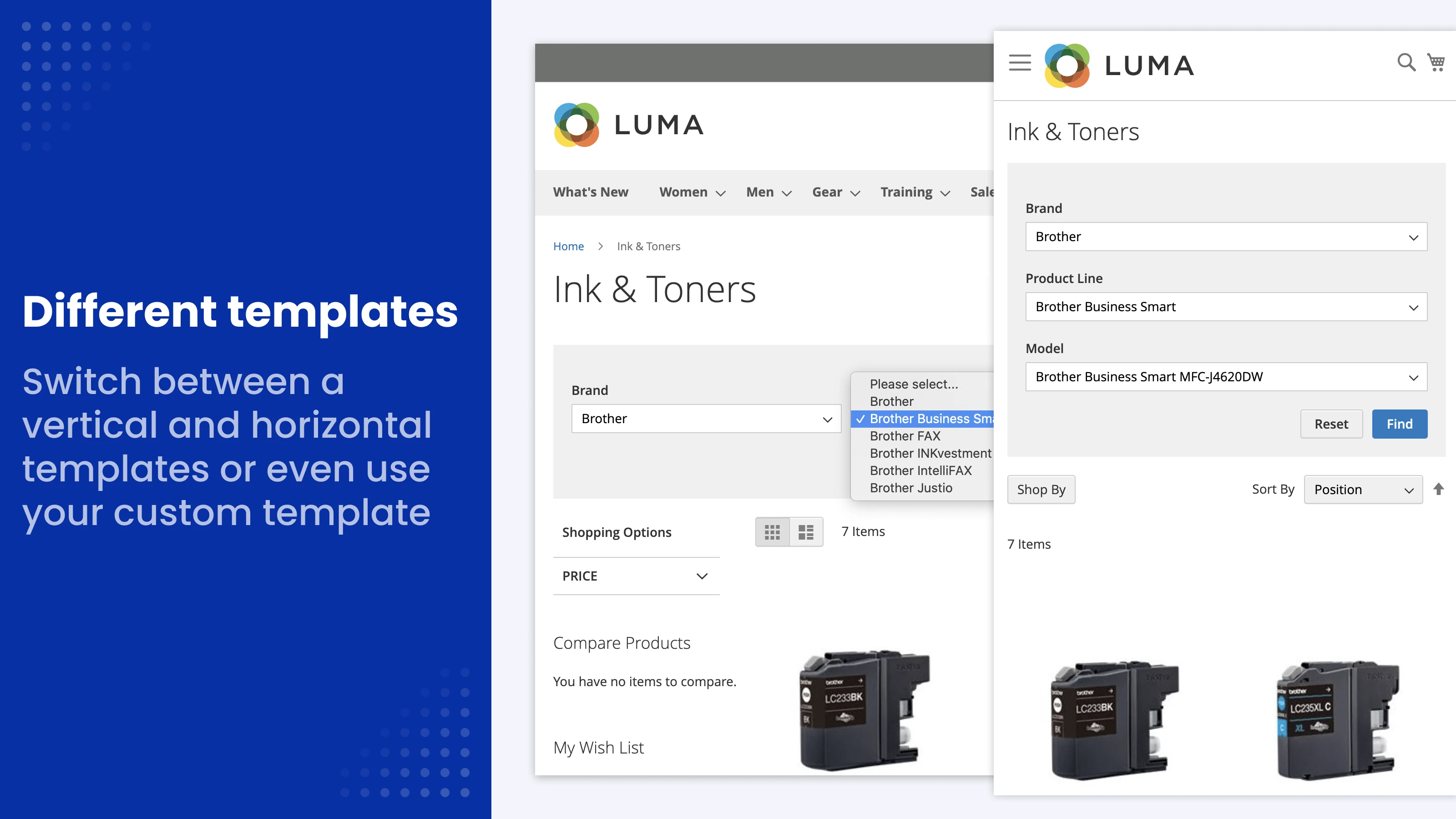 Responsive templates