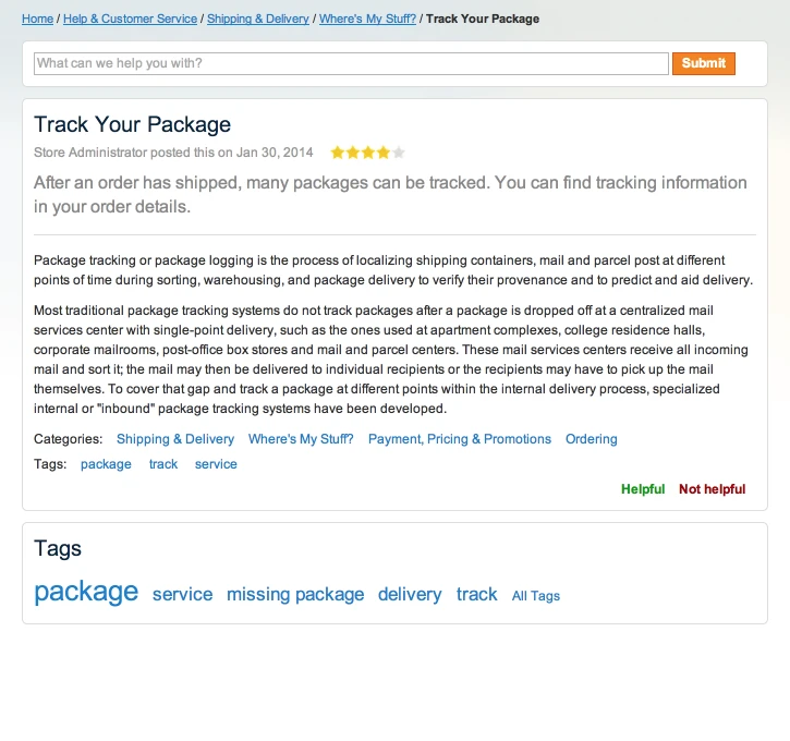 Knowledge base Frontend