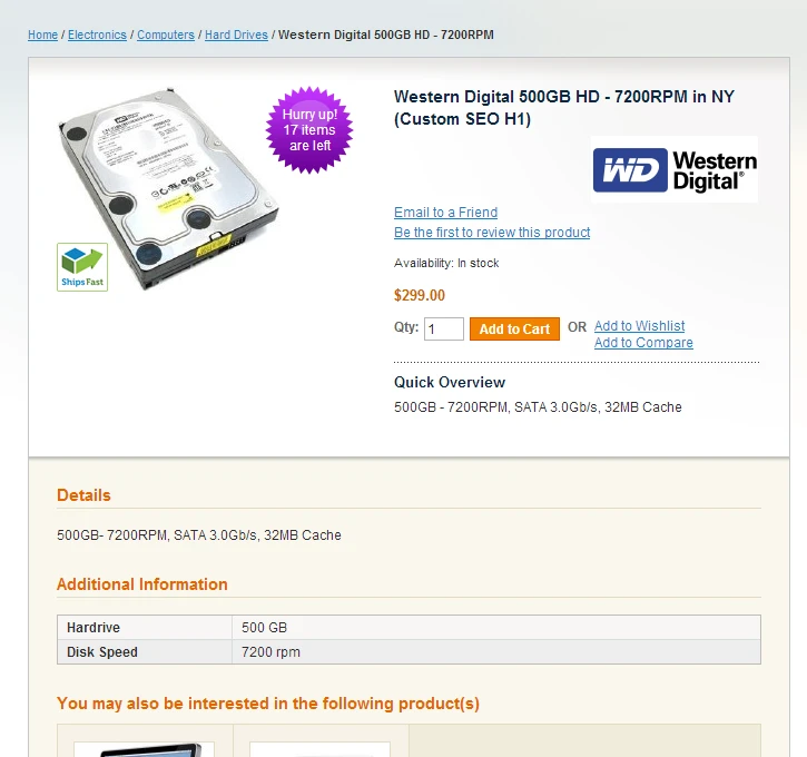 Product View - Magento Catalog Labels