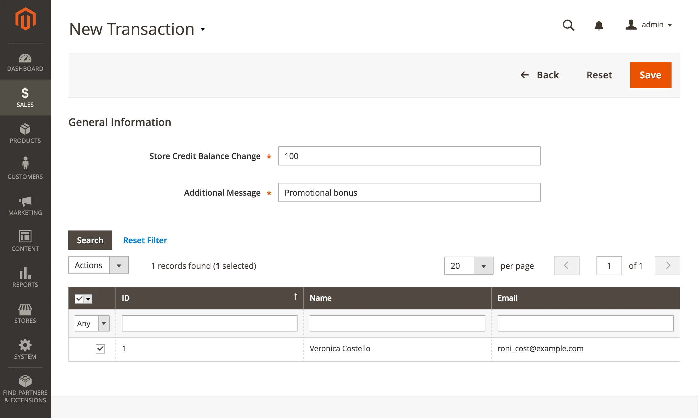 Adding Promo Bonus to customer’s account