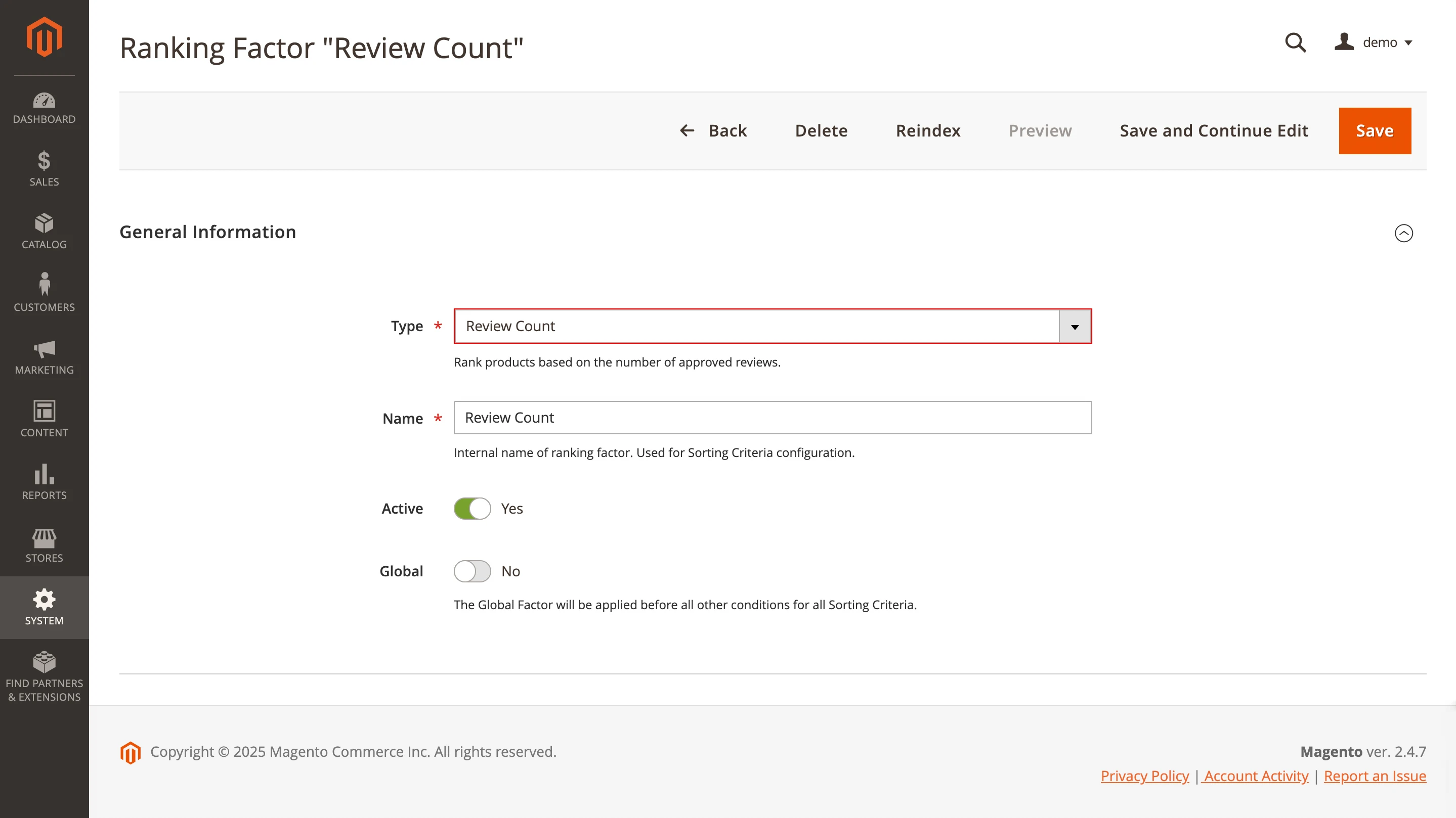 Create a new ranking factor