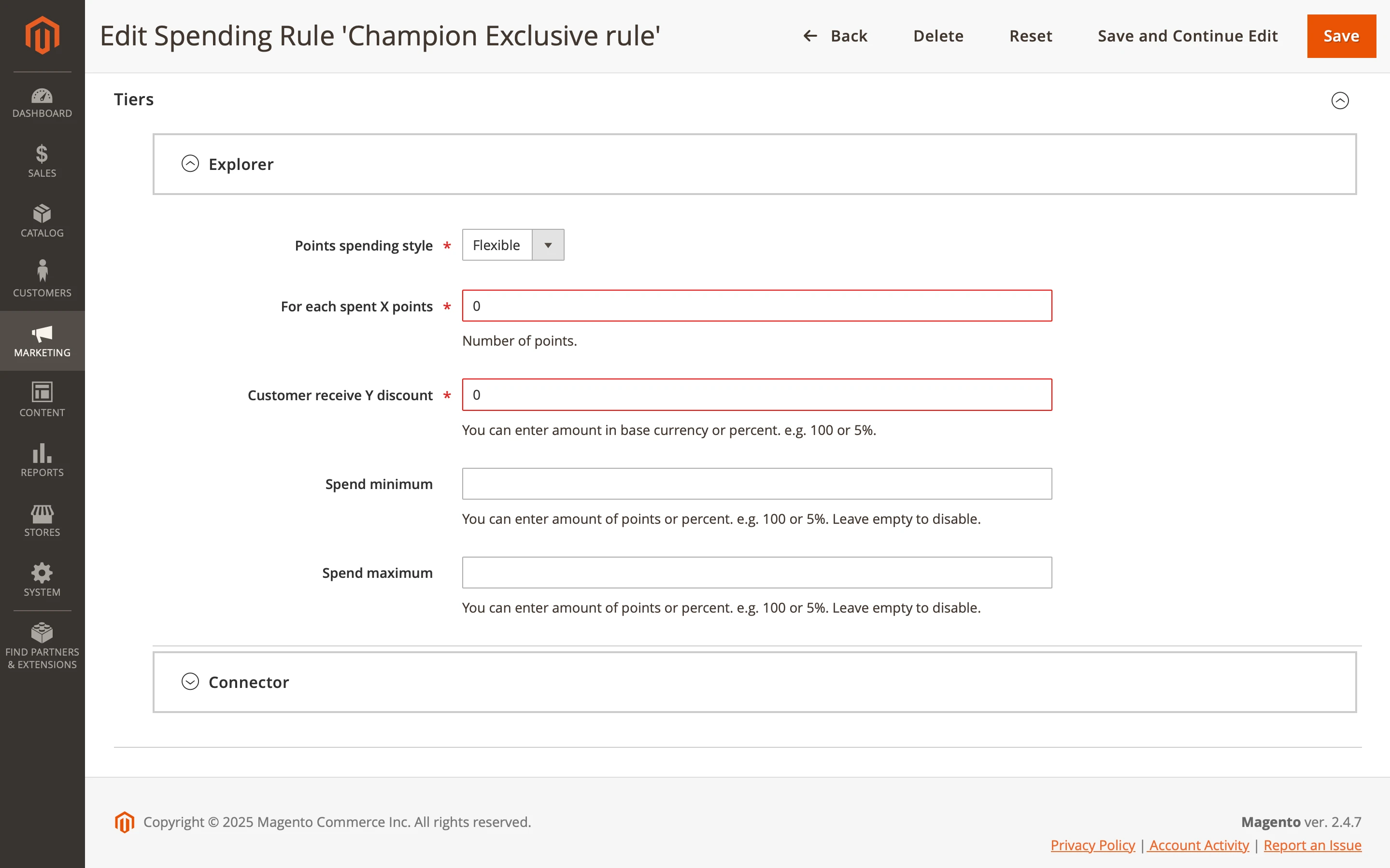 Edit champion exclusive spending rule for Explorer tiers