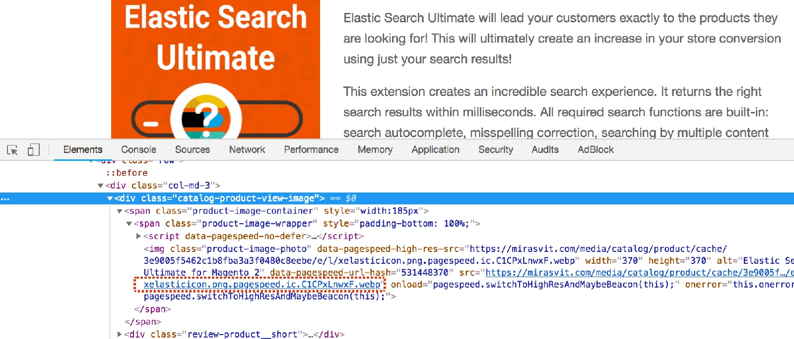 PageSpeed Optimized Image