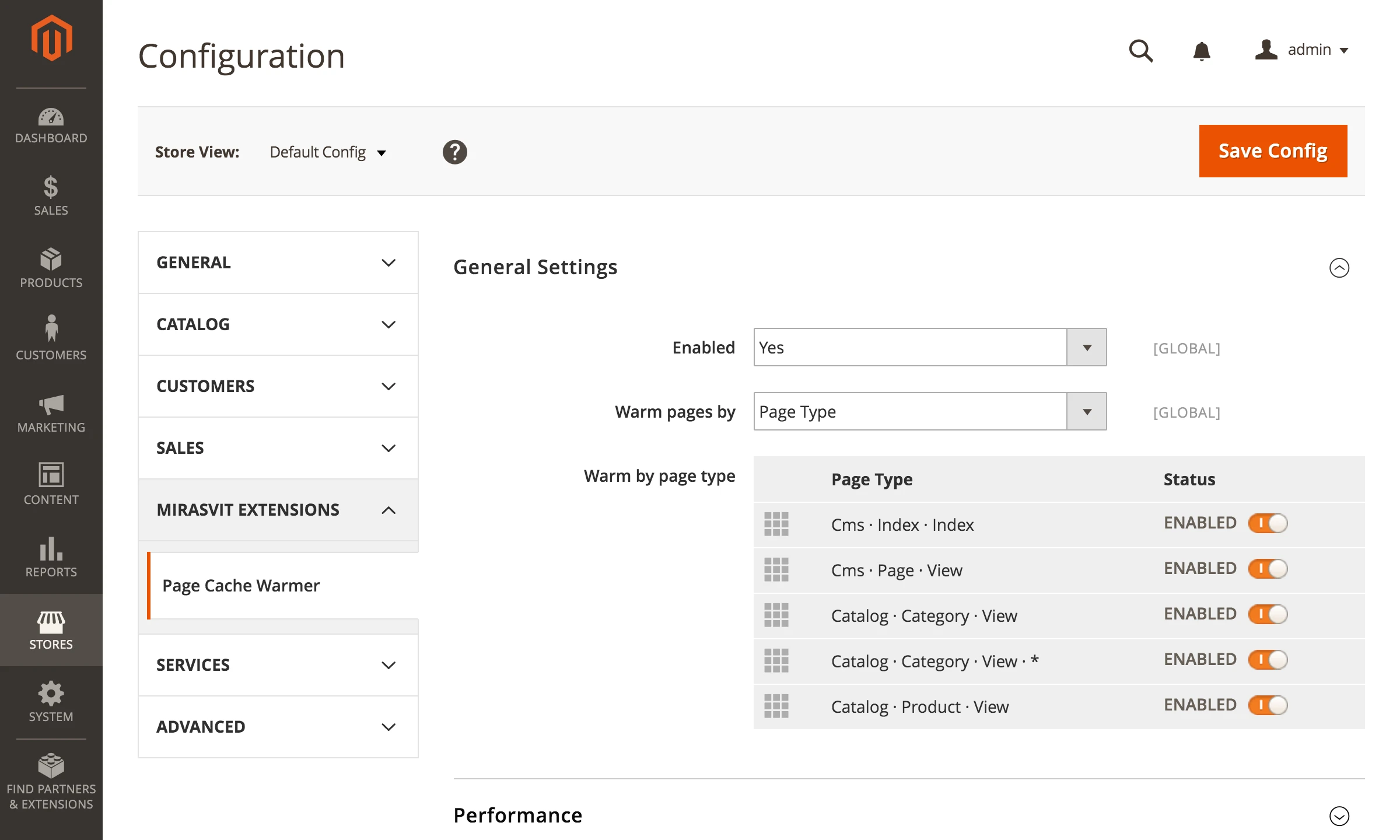 Enabling Page Types To Warm Cache