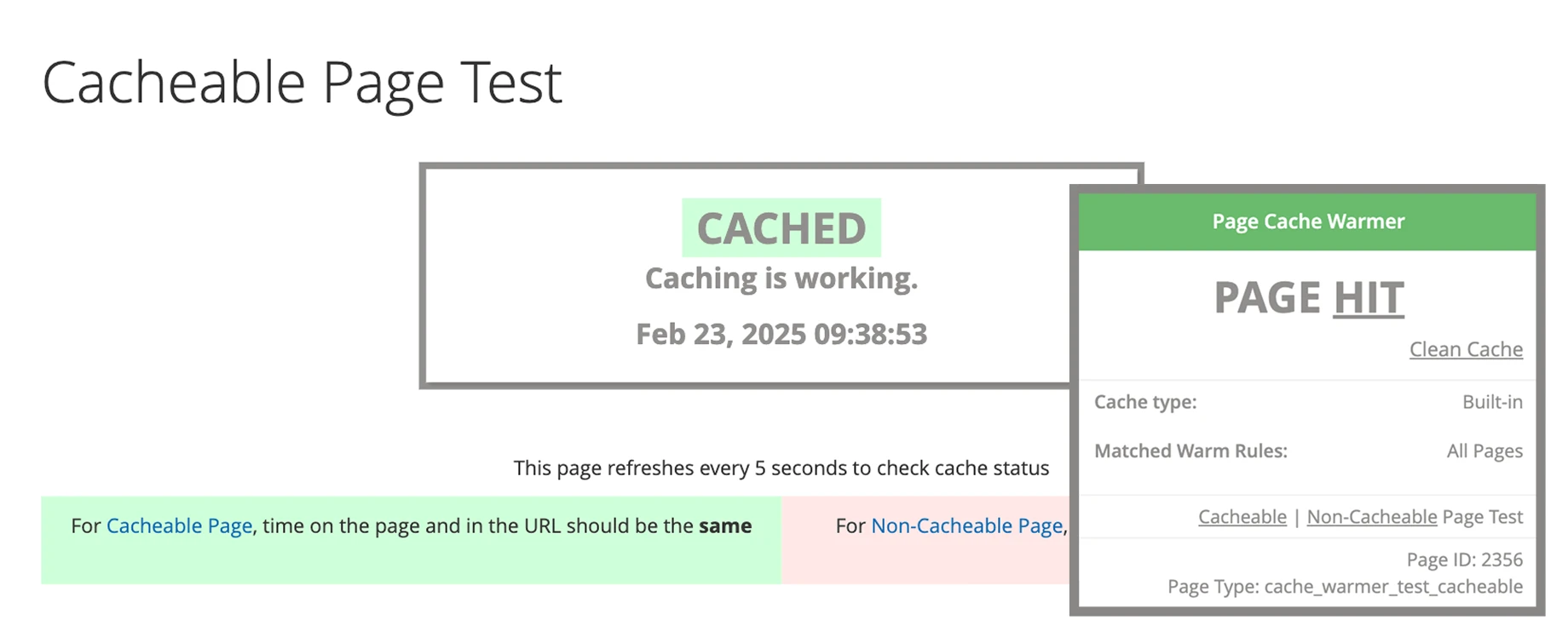 cache warmer performance