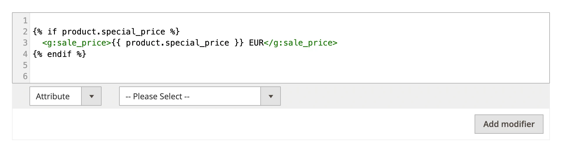 Conditional for special price