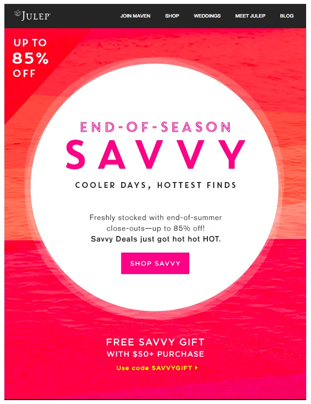 Juler End of season discount