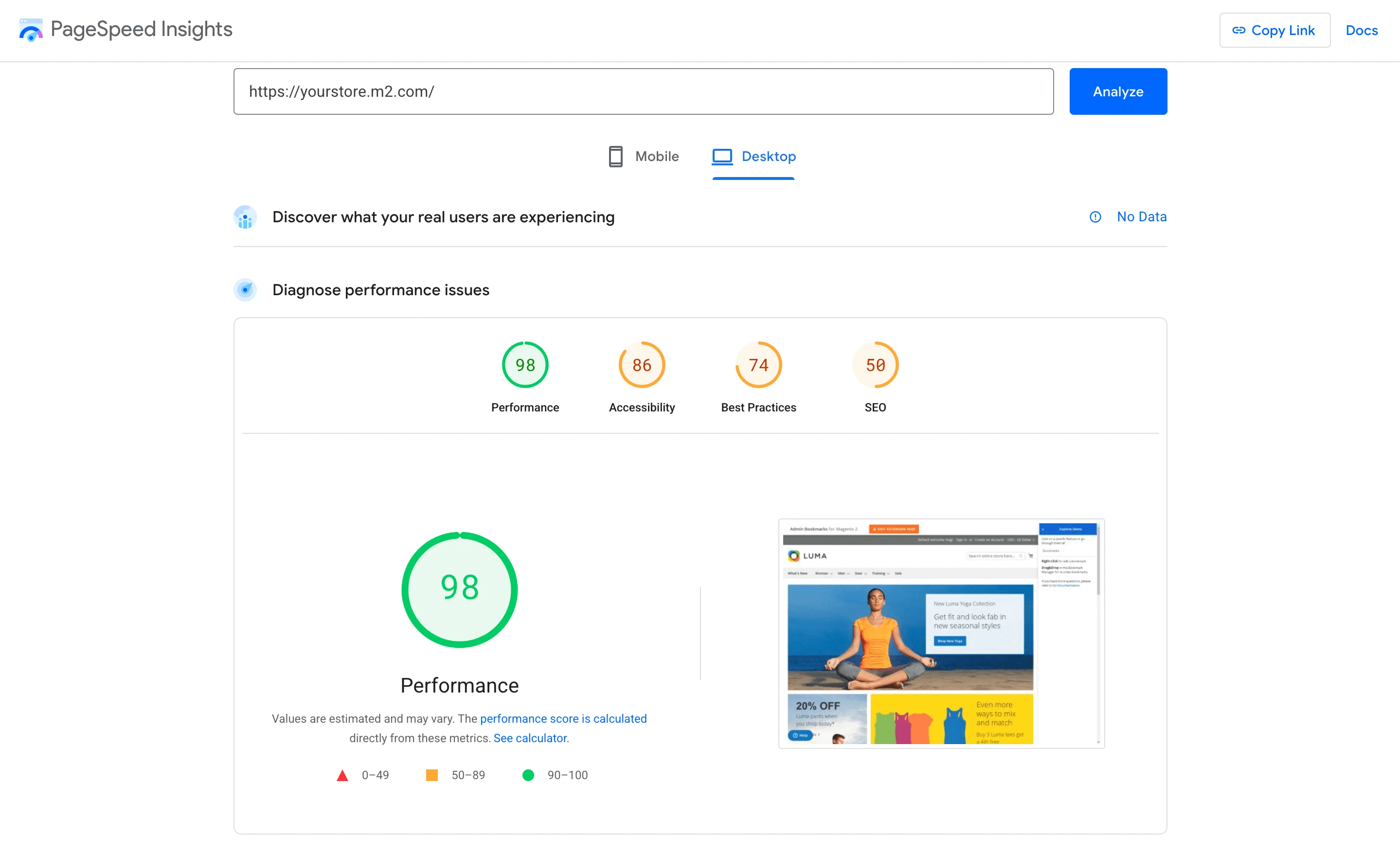 Impact on store performance