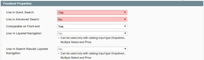 magento search by attribute