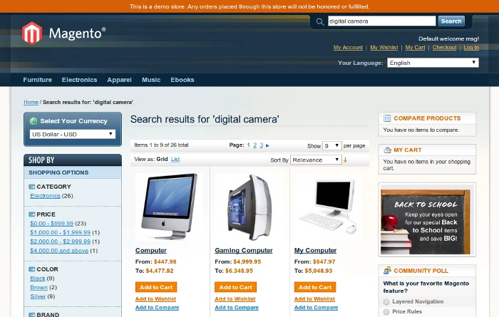 magento search module
