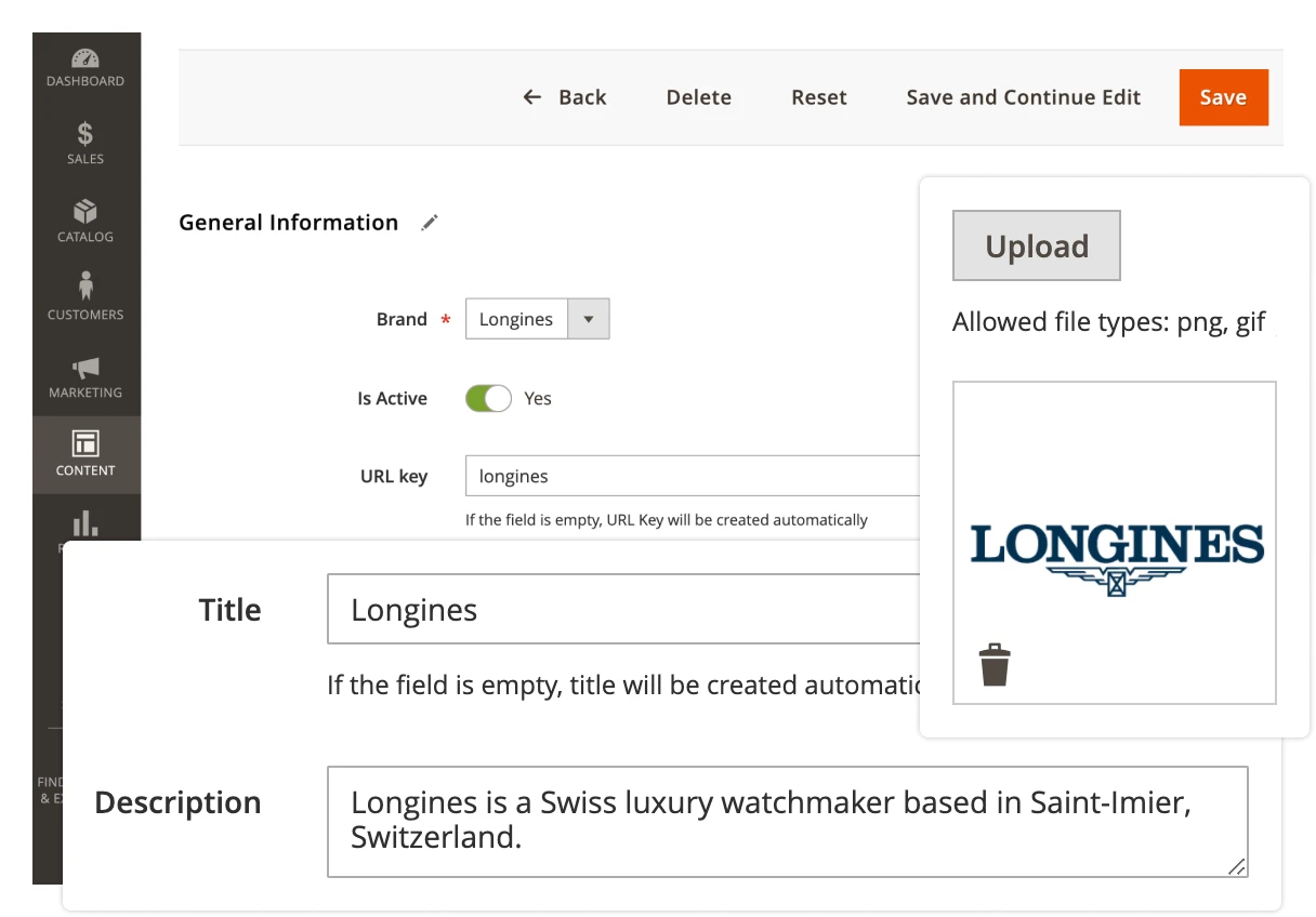 brand page management