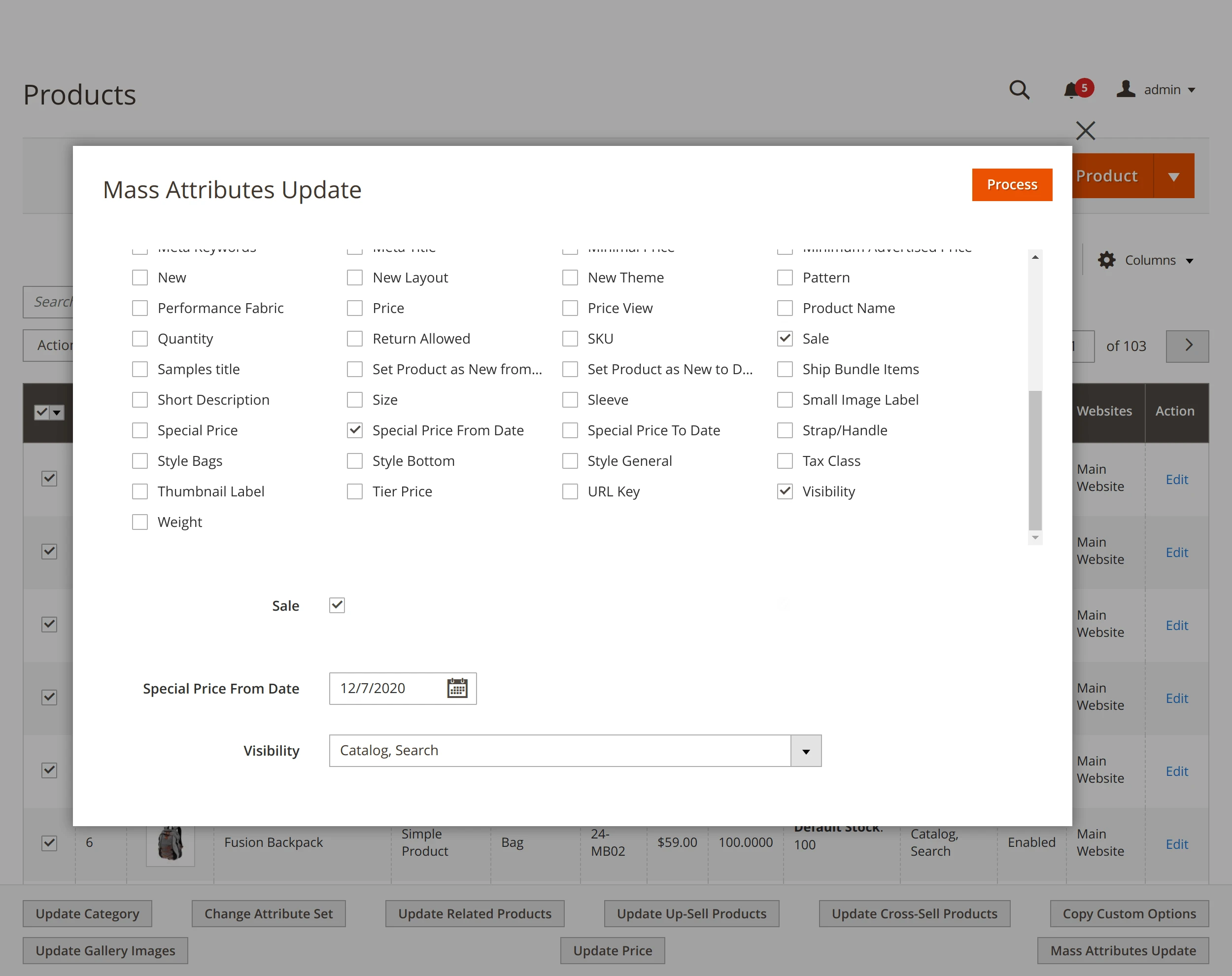 Updating invidivual product attributes with Mirasvit Magento 2 Mass Update Attribute module