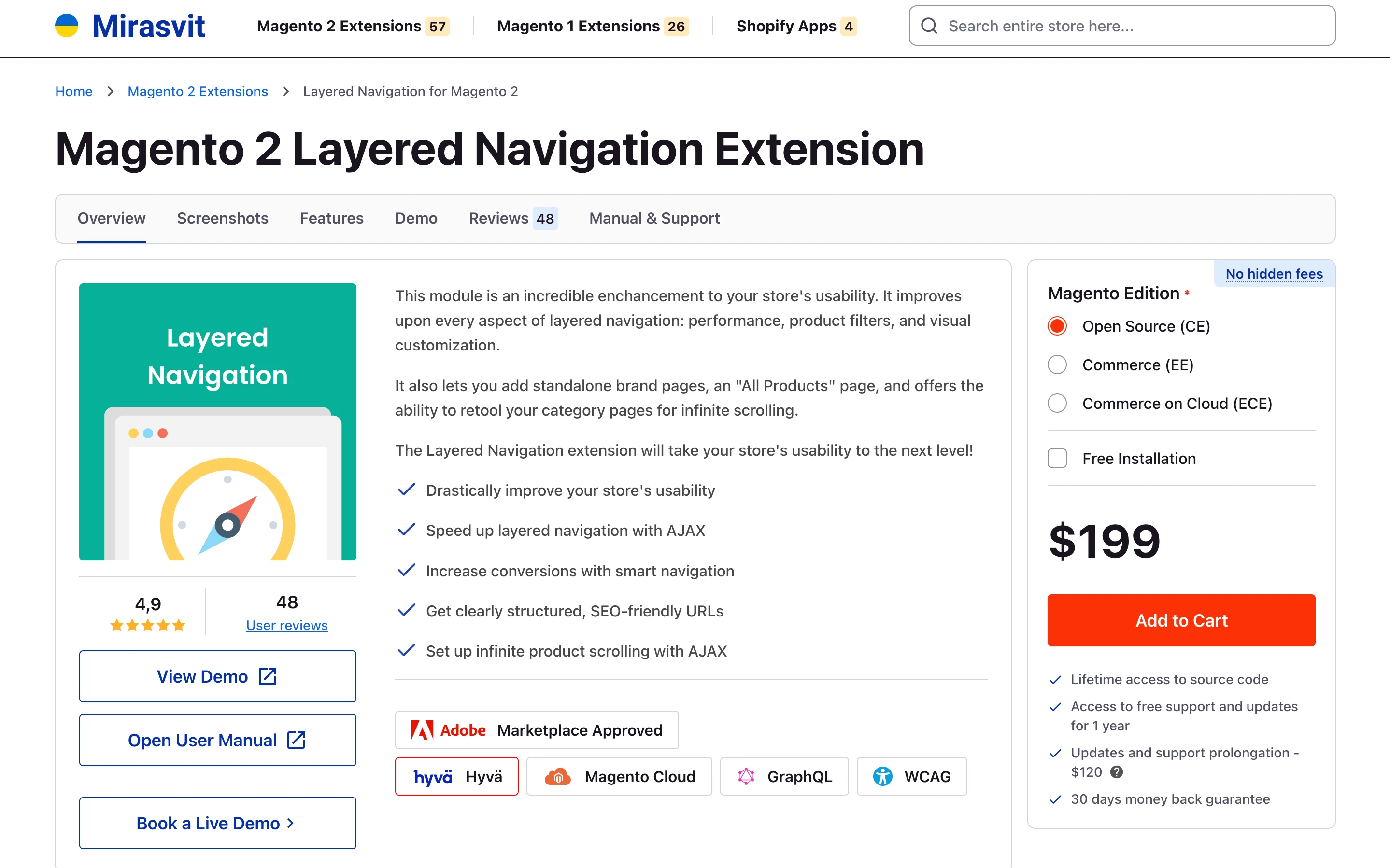 Mirasvit Hyva Compatitibility