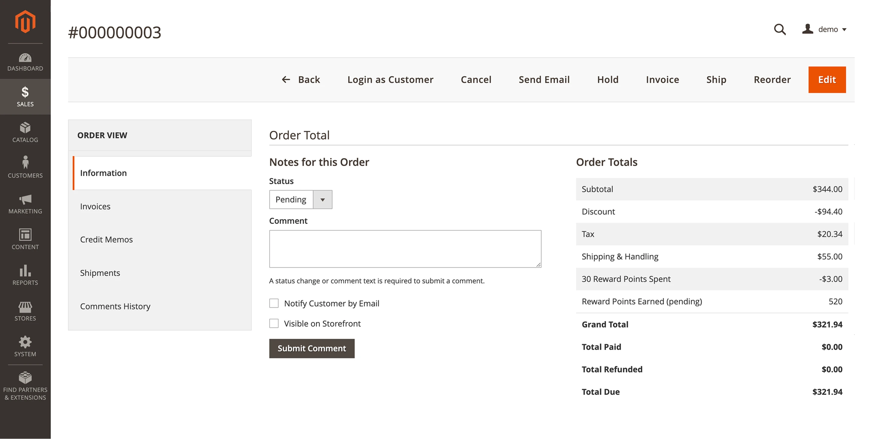 Mirasvit reward points for admin-created orders