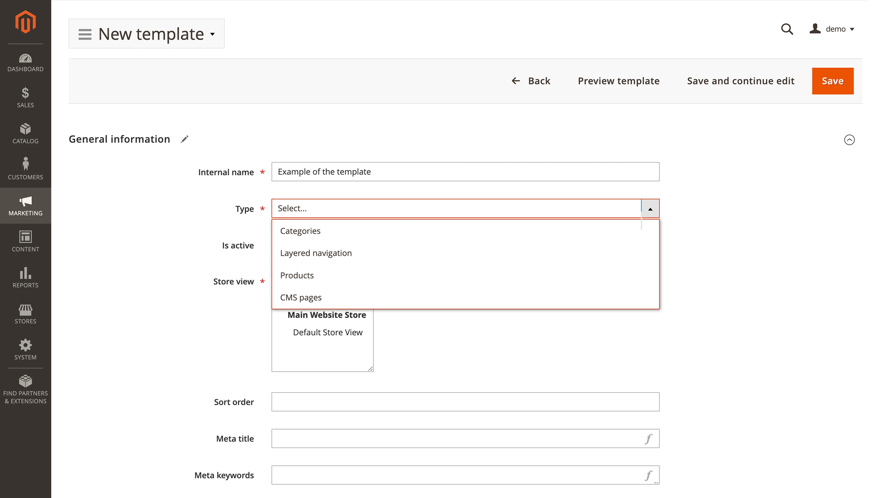 Mirasvit SEO templates types