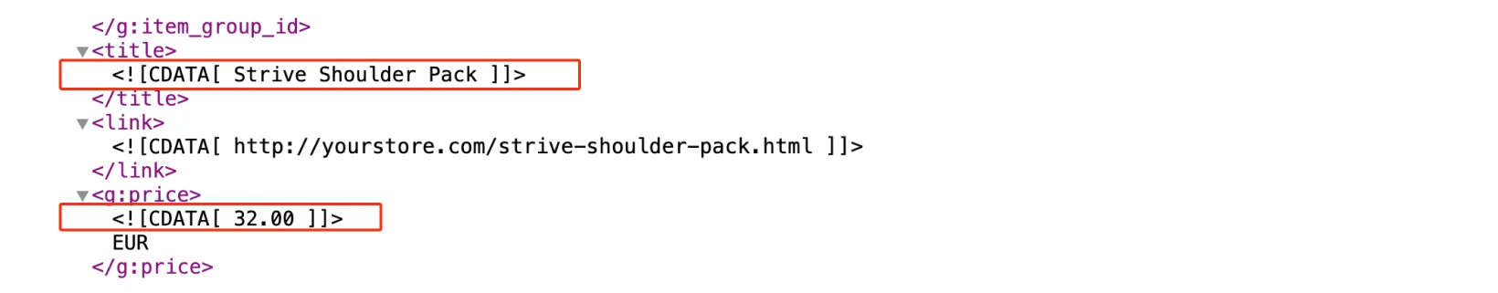 Non-discount product in the feed