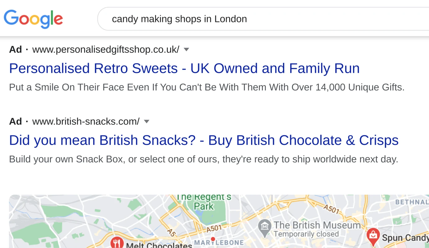 search query example